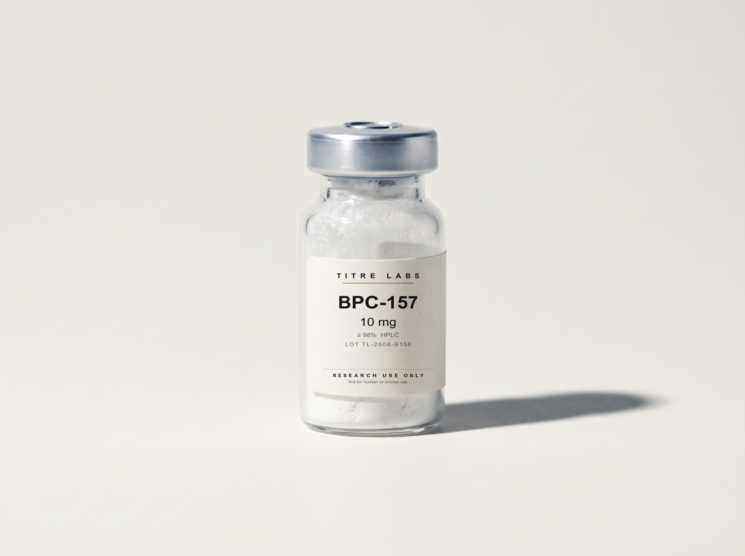 BPC-157 10 mg vial, Titre Labs