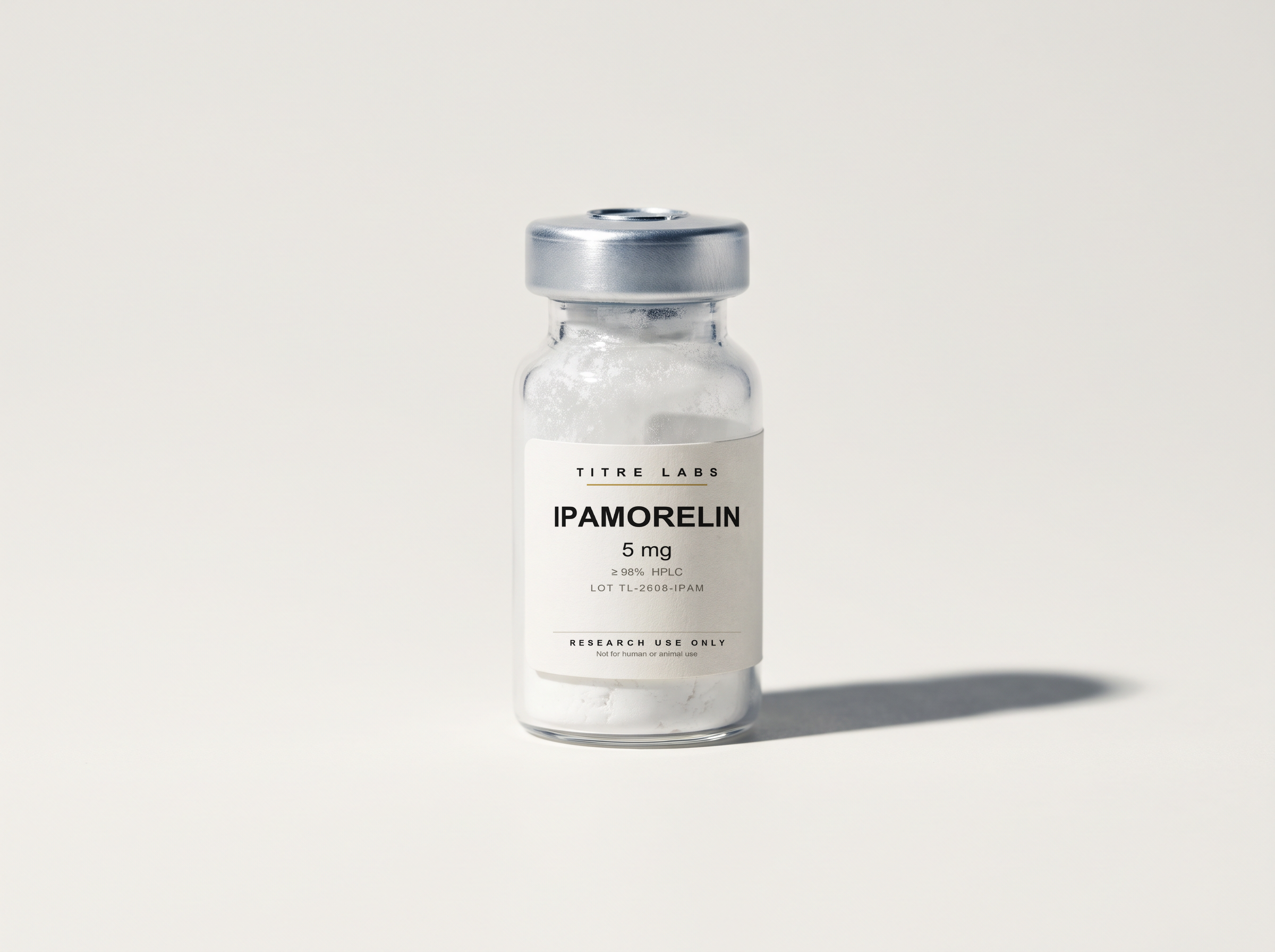 Ipamorelin 5 mg vial, Titre Labs